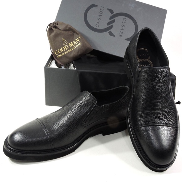 CASADEI ?? MEN\'S BLACK SOFT LEATHER COMFORT EXTRA LIGHT LOAFERS